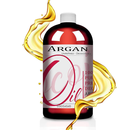 Argan Oil Deodorized, Argan Oil for Hair, Hair Treatment Oils, Hair Oils, 100% Pure Argan Oil Organic, Argan Oil for Face, Unrefined Unscented Cold Pressed Extra Virgin - 32 Oz (Pack of 1)