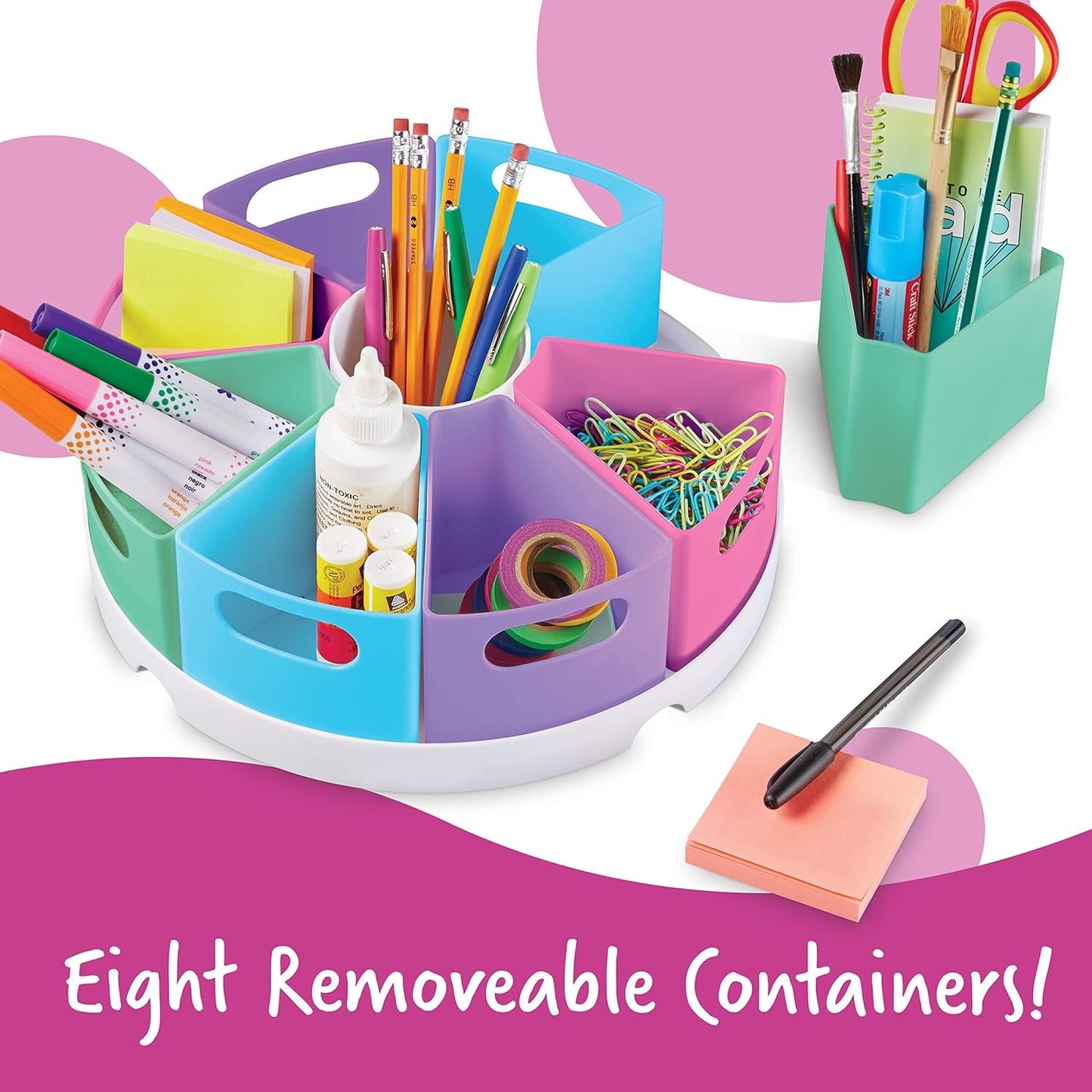 Create-A-Space Storage Center, 10 Piece Set - Pastel Colors