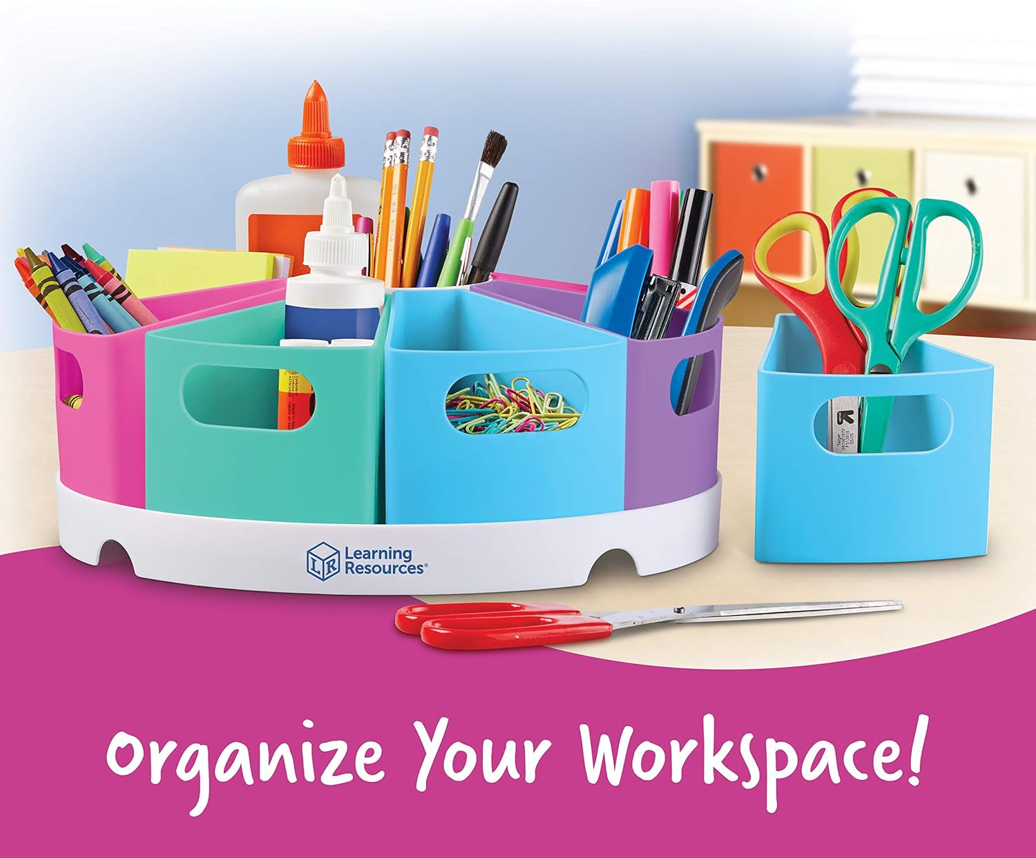 Create-A-Space Storage Center, 10 Piece Set - Pastel Colors